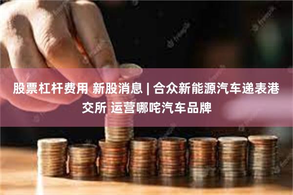 股票杠杆费用 新股消息 | 合众新能源汽车递表港交所 运营哪咤汽车品牌